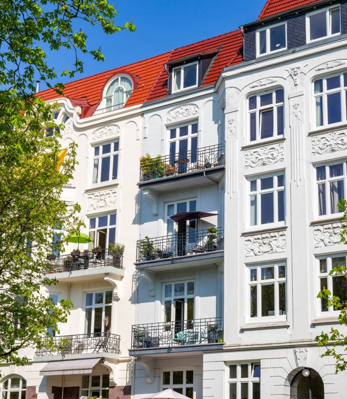 Altbaugebäude in Hamburg, Deutschland